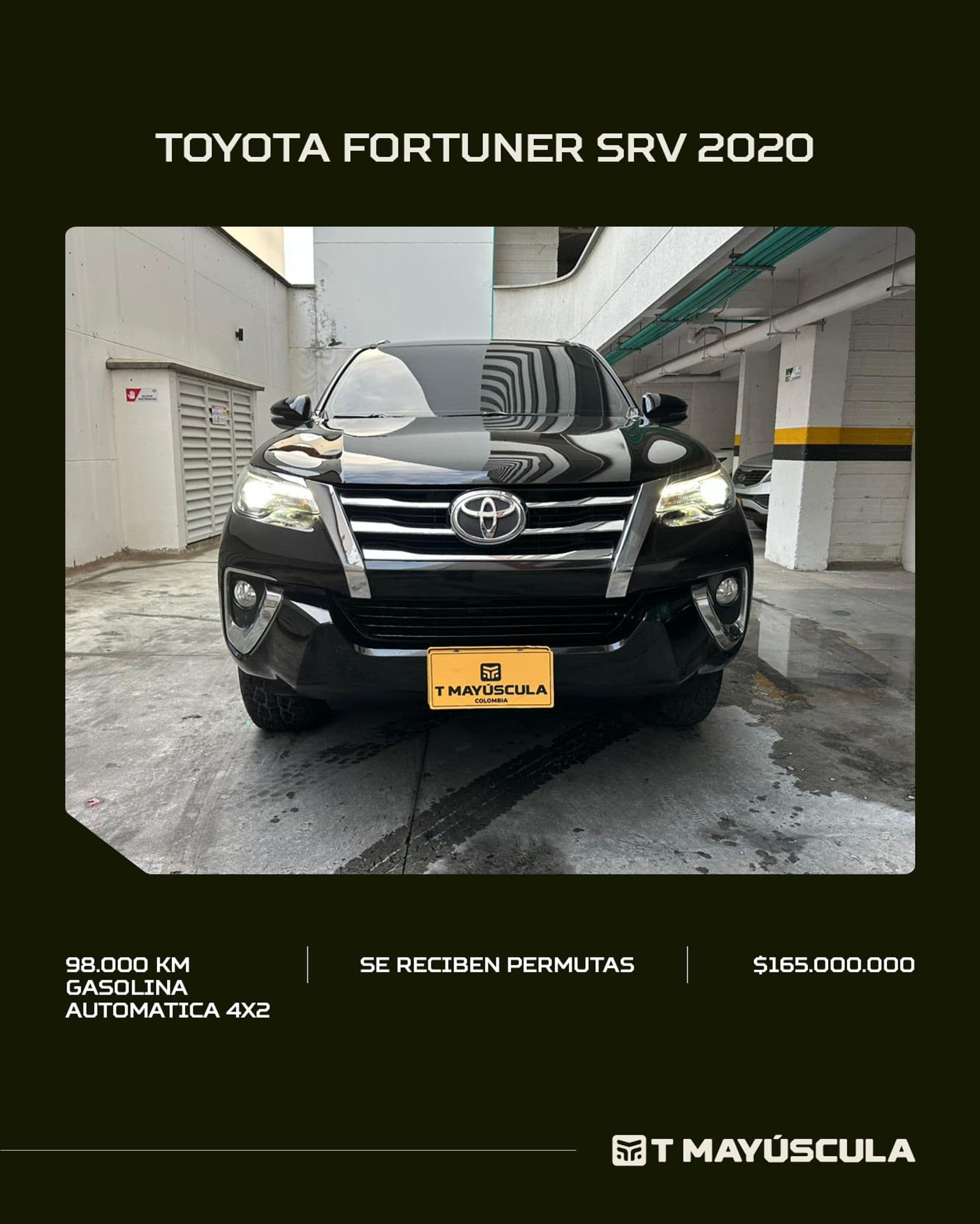 TOYOTA FORTUNER SRV 2020 - imagen 1